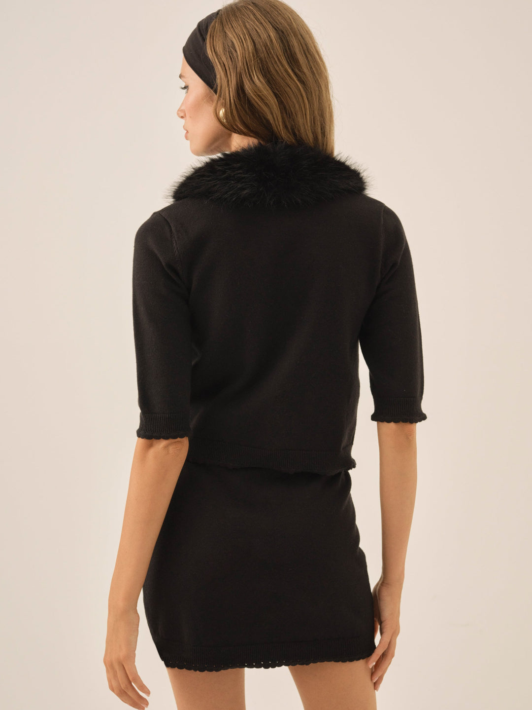 Maura Knit Cardigan — Black - Image 3