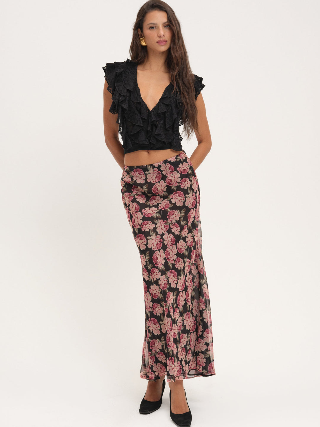 Lucianna Lace Top — Black - Image 2