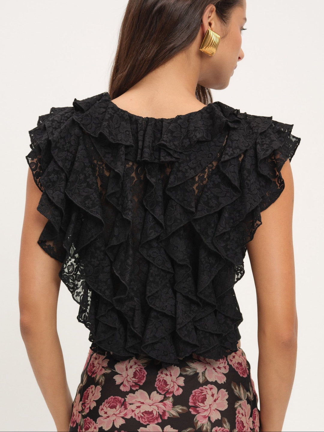 Lucianna Lace Top — Black - Image 3
