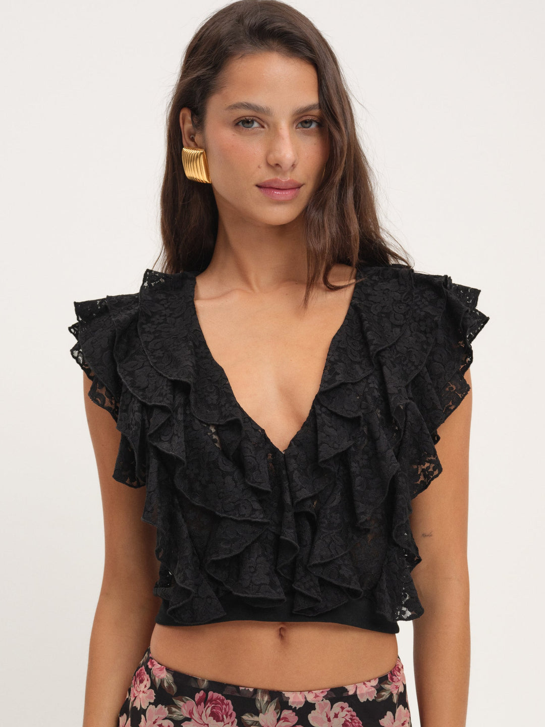 Lucianna Lace Top — Black - Image 4