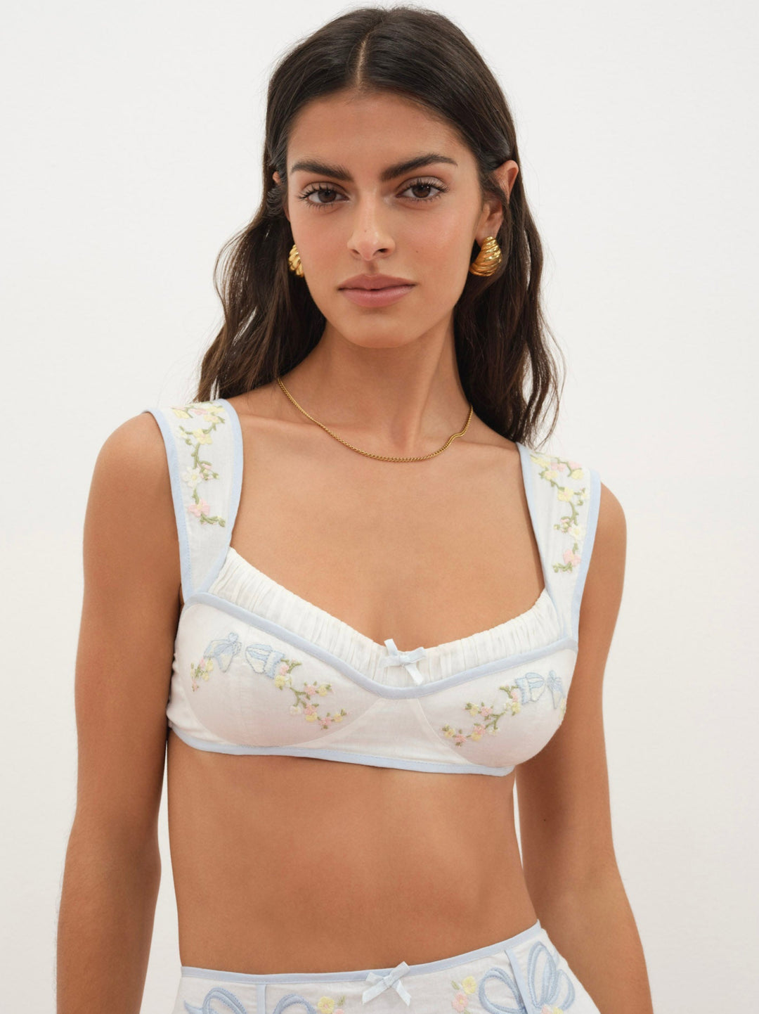 Baby Bows Bra Top — White - Image 3