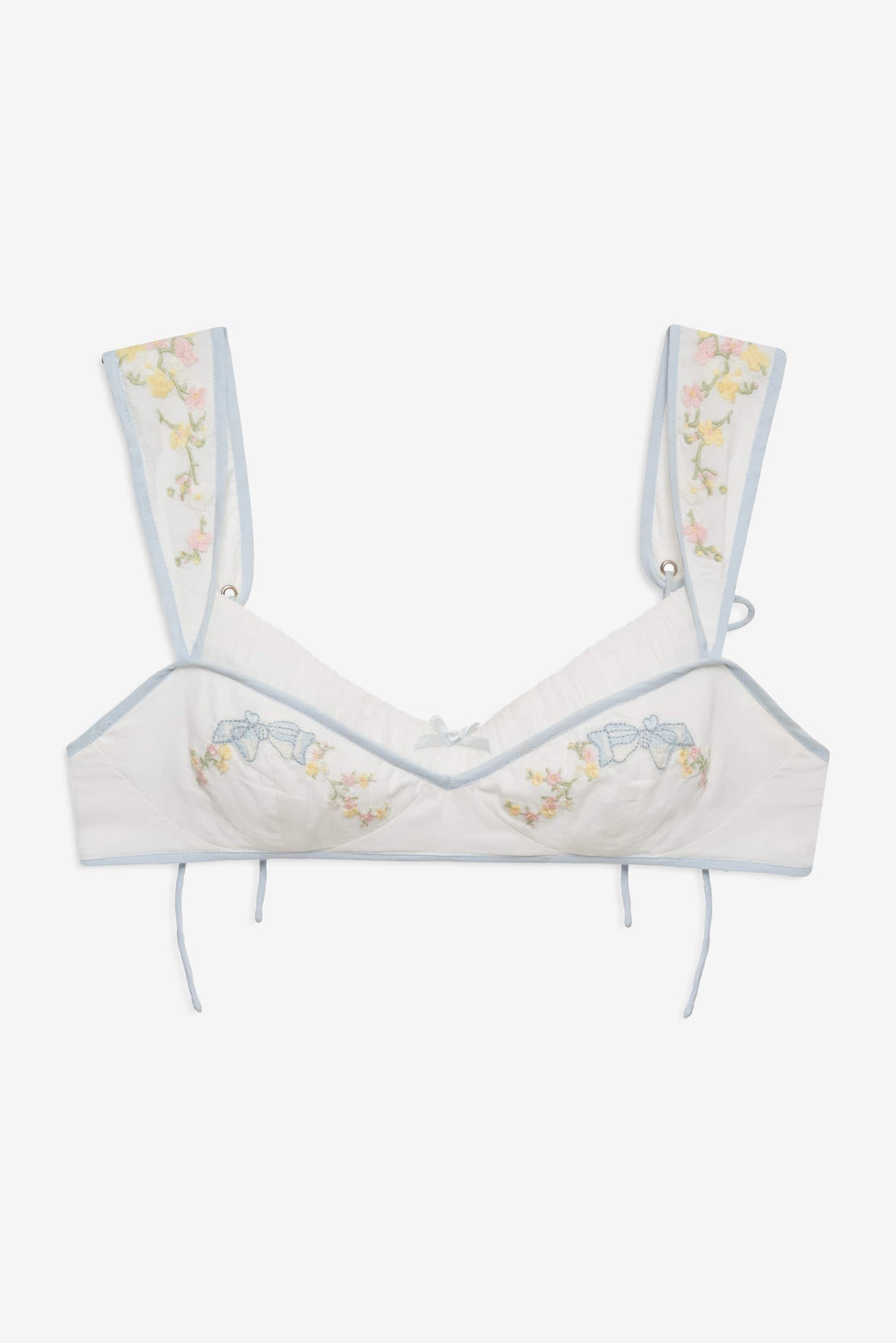 Baby Bows Bra Top — White - Image 5