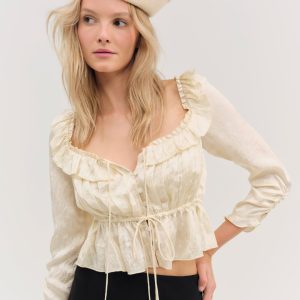 Clarissa Top — Cream