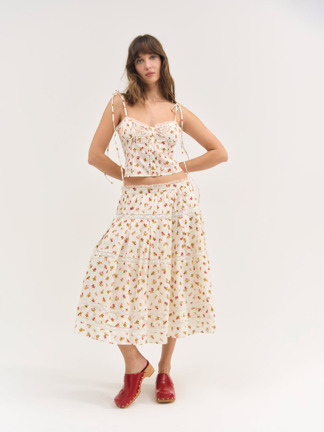 Adahlia Floral Top — Cream - Image 2