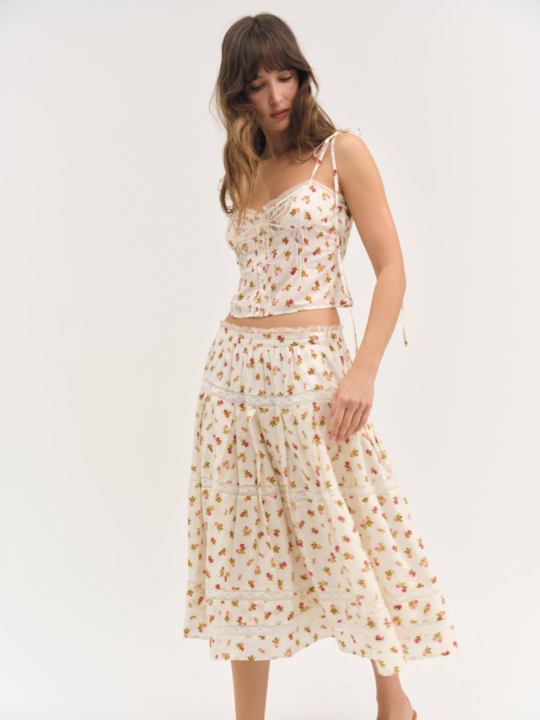 Adahlia Floral Top — Cream - Image 4