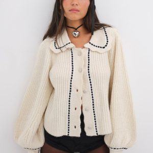 Jade Cardigan — Cream
