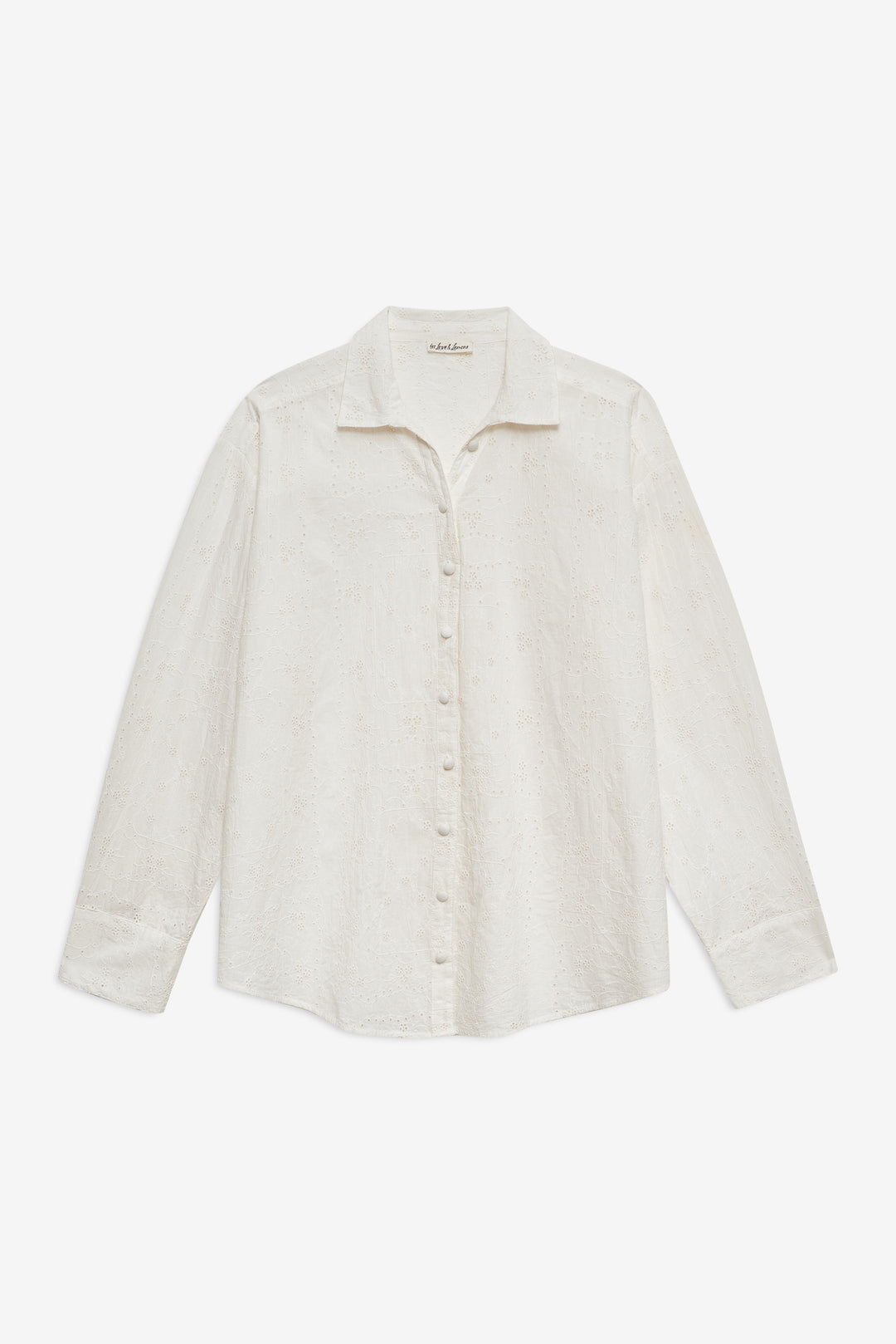 Handkerchief Button-Up Shirt — White - Image 4