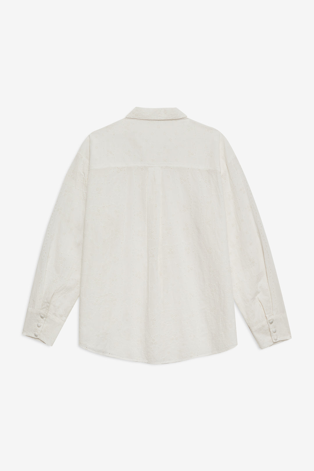 Handkerchief Button-Up Shirt — White - Image 6
