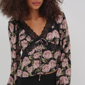 Clarisse Blouse — Black
