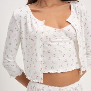 Elliana Cardigan — White