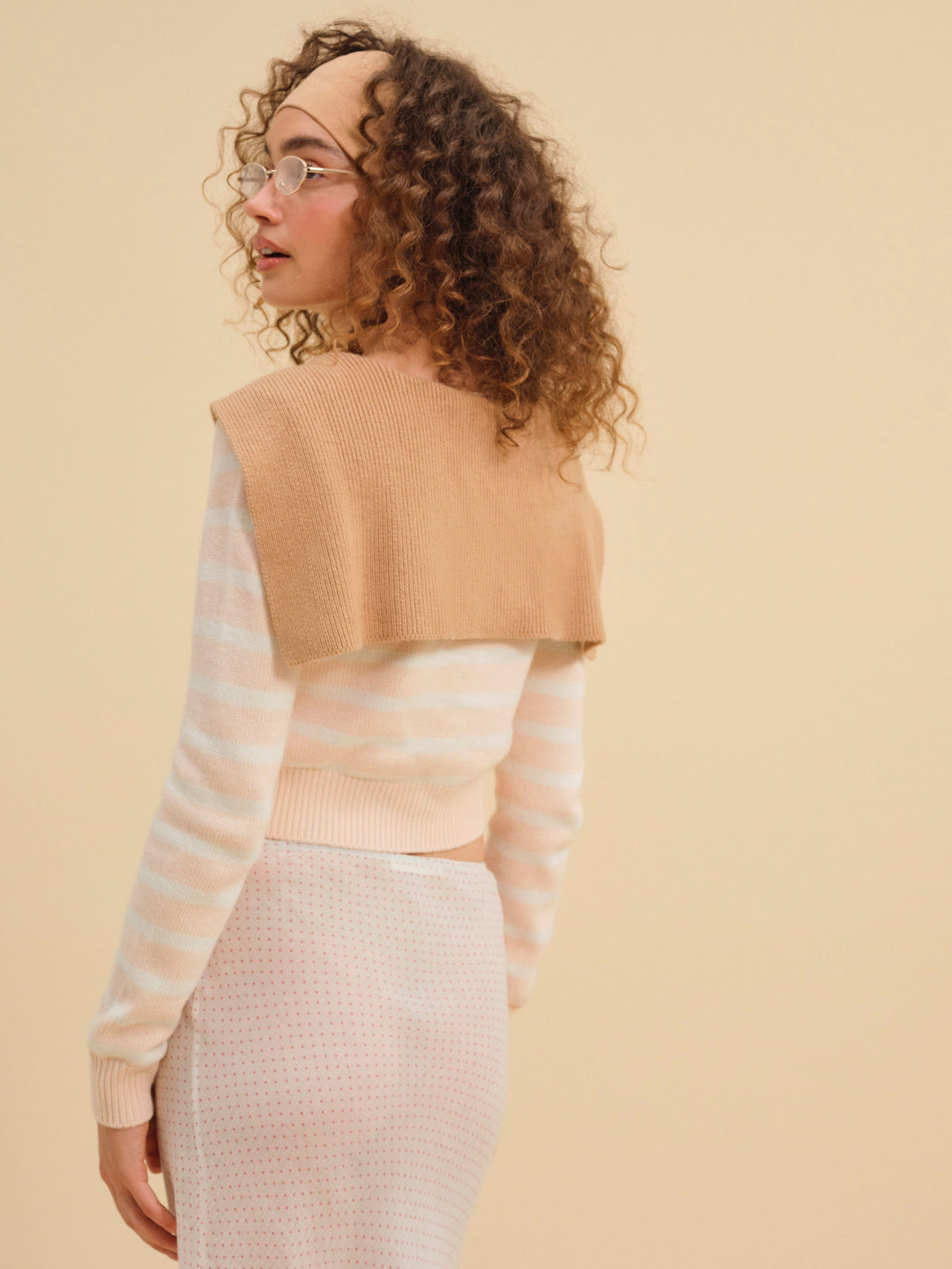Sophia Stripe Cardigan — Pink - Image 2
