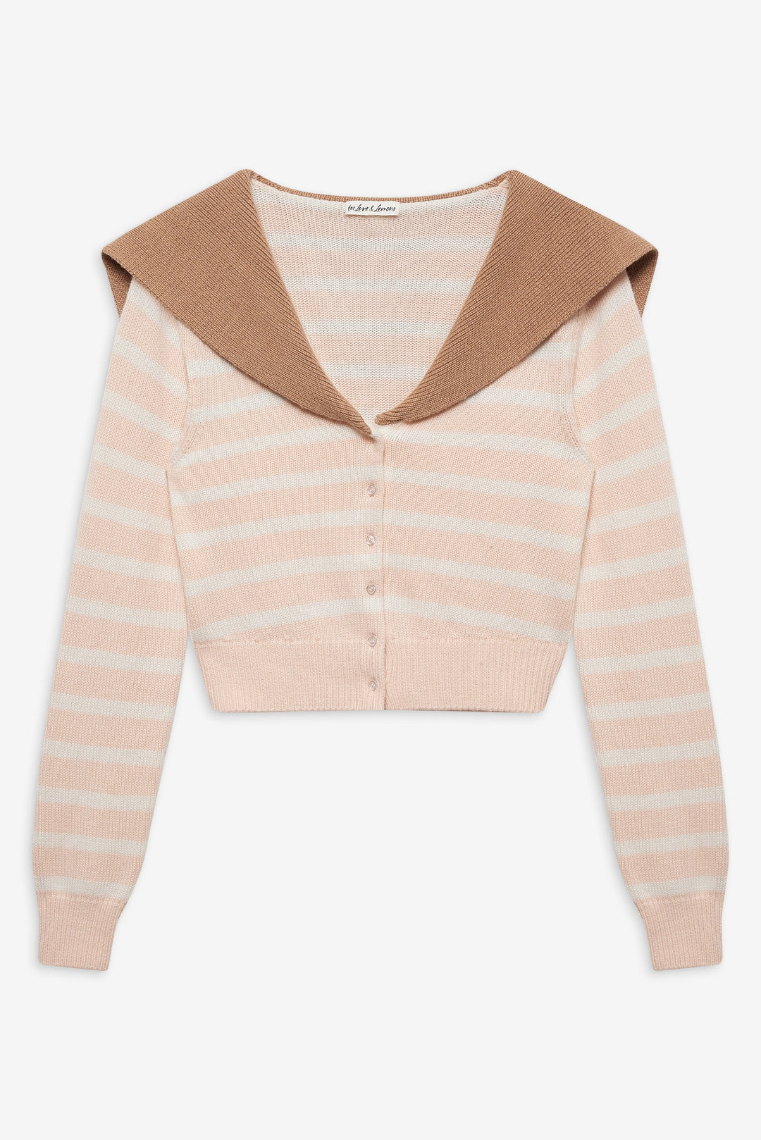Sophia Stripe Cardigan — Pink - Image 4