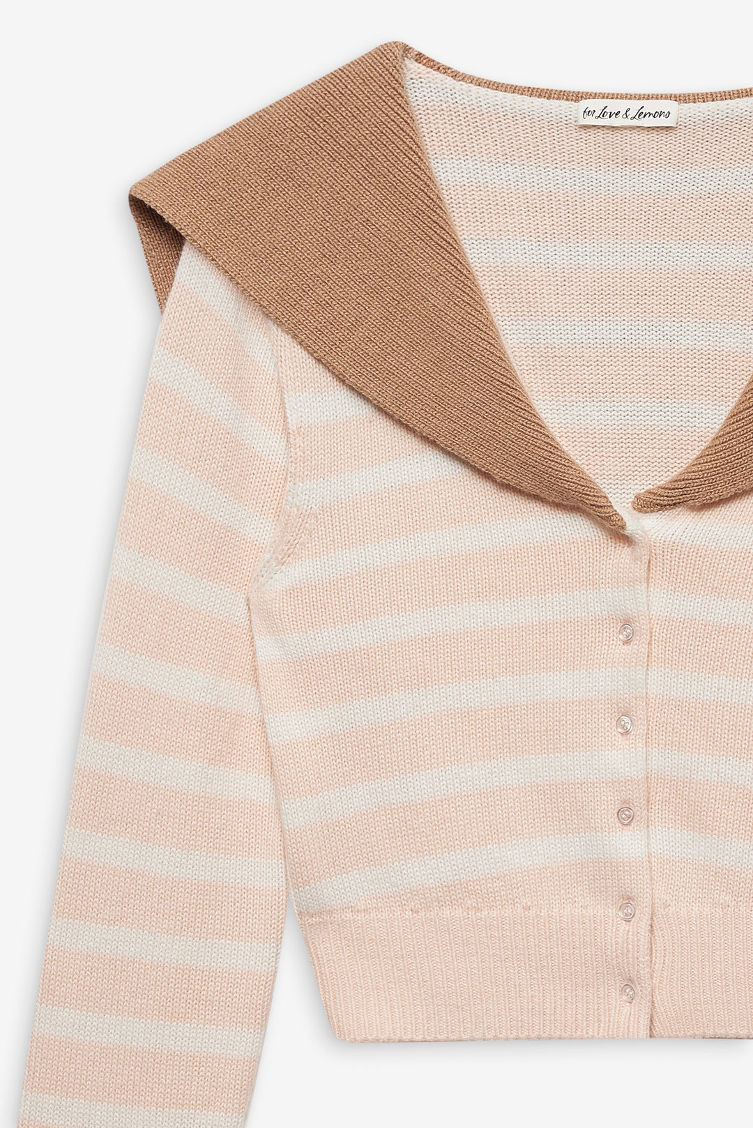 Sophia Stripe Cardigan — Pink - Image 5