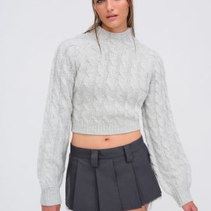 Lise Chunky Sweater — Grey