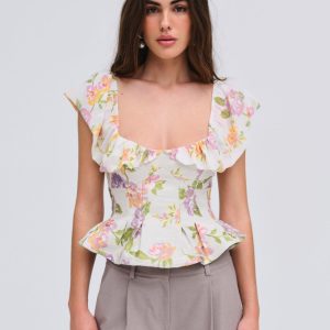 Cleodora Top — White
