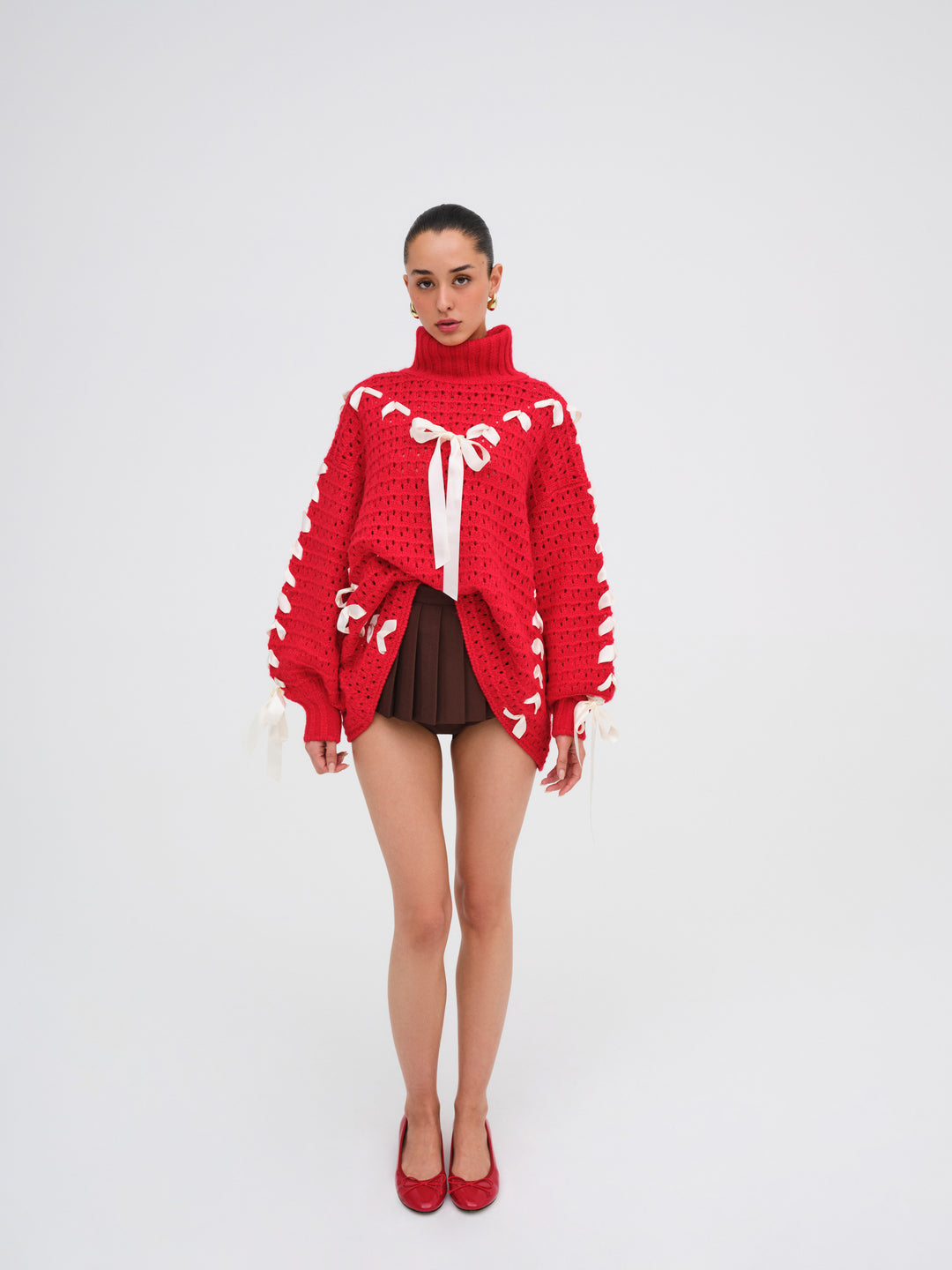 Liberty Oversized Sweater — Red - Image 5