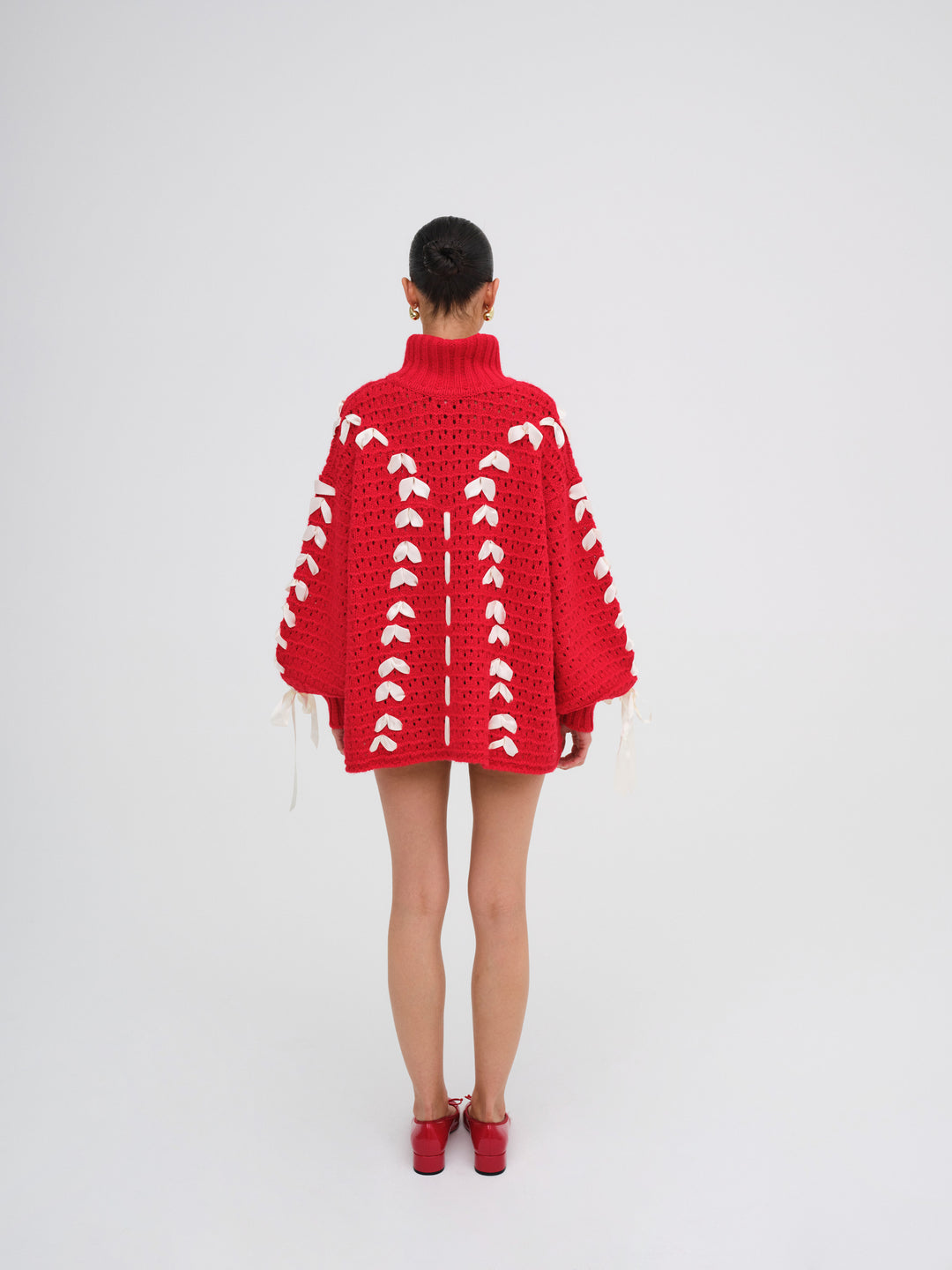 Liberty Oversized Sweater — Red - Image 6