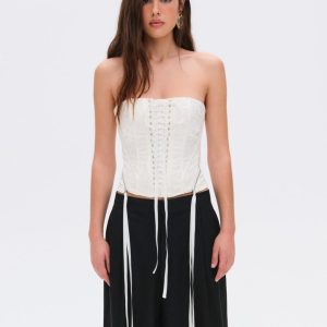 Lilibet Corset Top — White