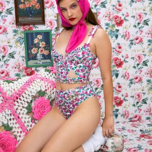 Heart Bloom Bustier — Pink
