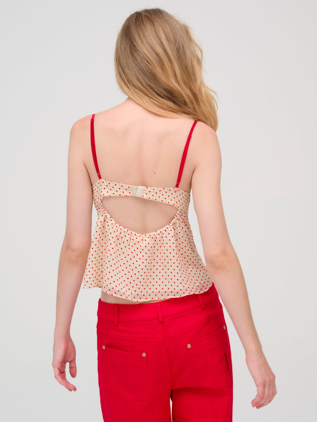 Love Dot Camisole Top — Cream - Image 4