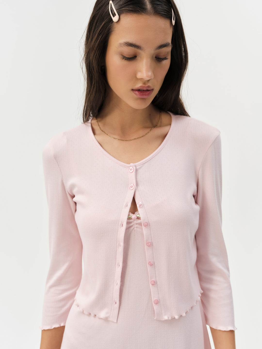 Elliana Cardigan — Dusty Pink - Image 2