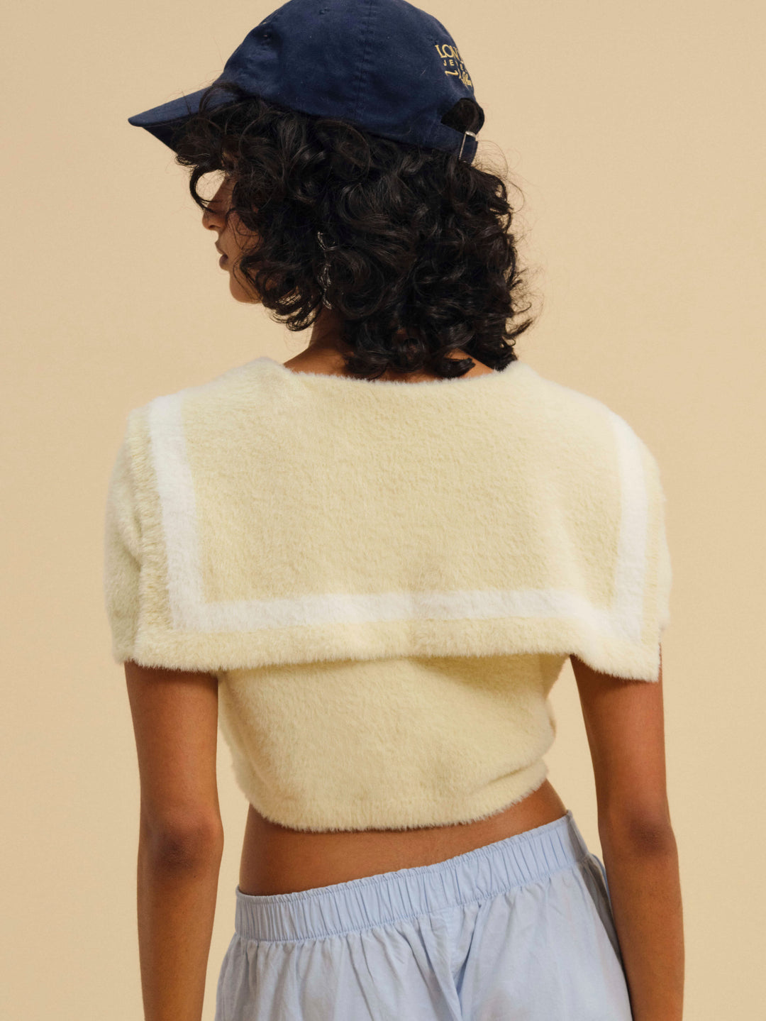 Kimmy Sailor Sweater Top — Yellow - Image 2