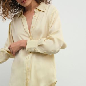 Clarabell Button Down Shirt — Yellow