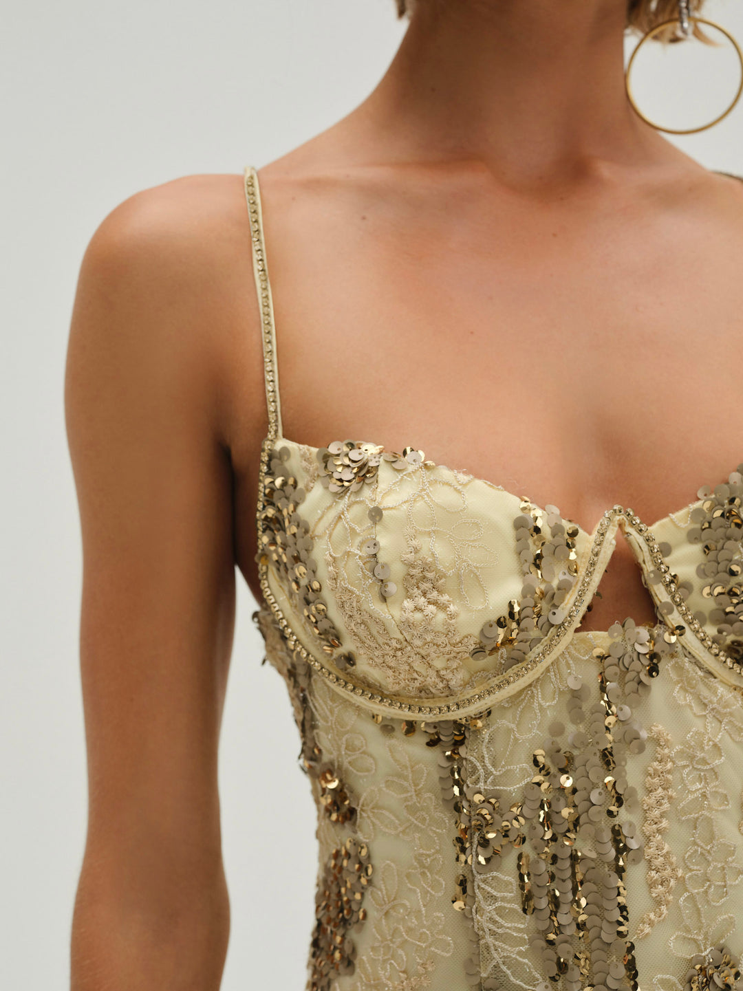 Opal Mini Dress — Gold - Image 3