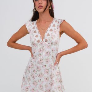 Naima Slip Dress — Pink