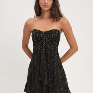 Teagan Mini Dress — Black