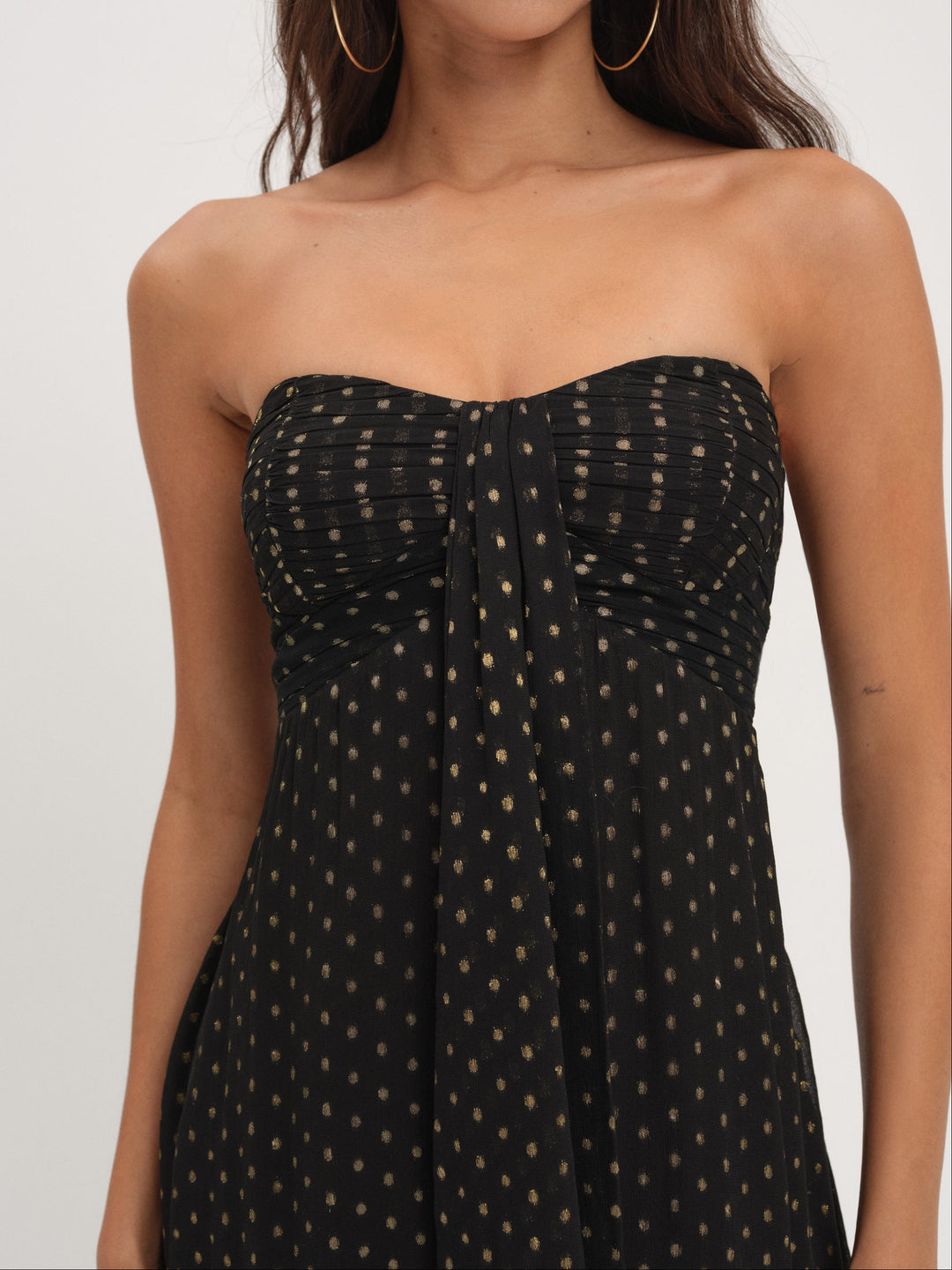 Teagan Mini Dress — Black - Image 3