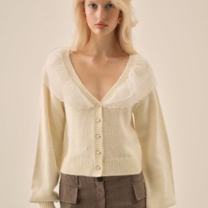 Aster Knit Cardigan — Cream
