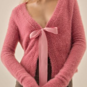 Tayla Knit Cardigan — Pink