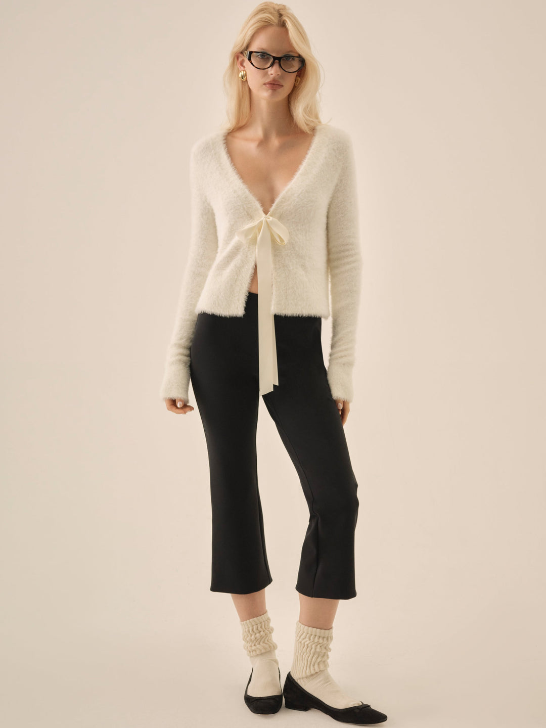 Tayla Knit Cardigan — Cream - Image 2