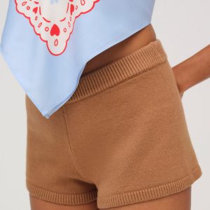 Ellie Knit Short — CAMEL