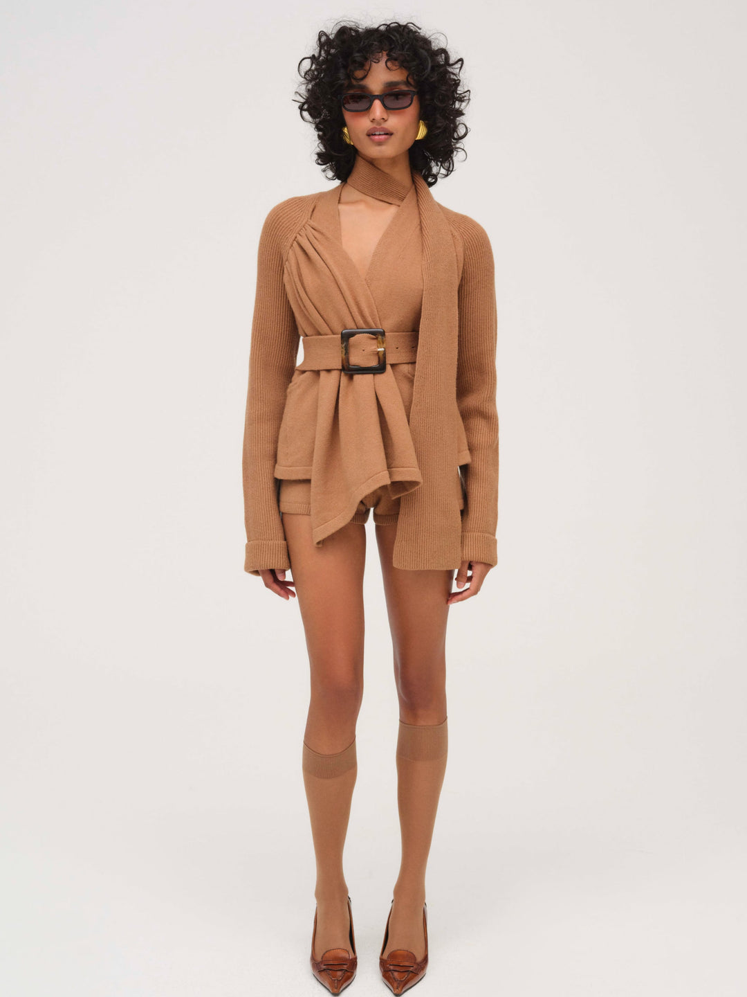 Ellie Knit Short — CAMEL - Image 4