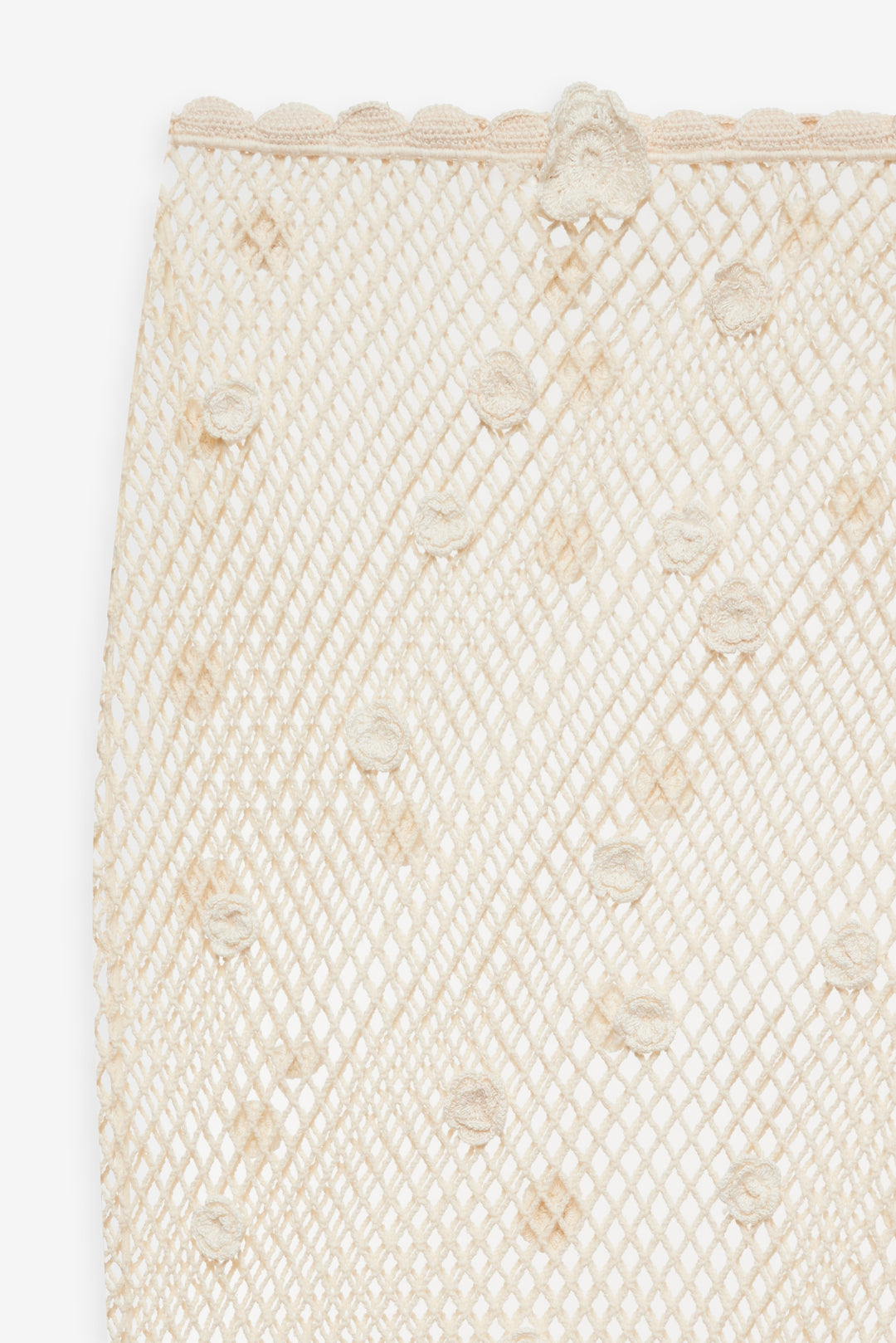 Betty Bouquet Knit Midi Skirt — Cream - Image 5