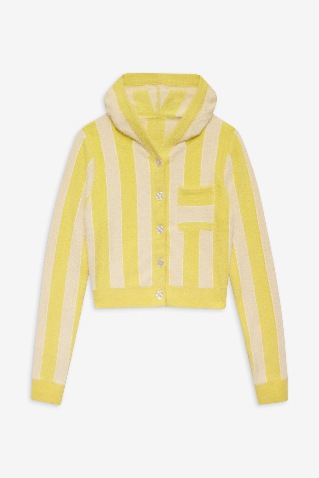 Sleepy Stripe Hoodie — Yellow - Image 4