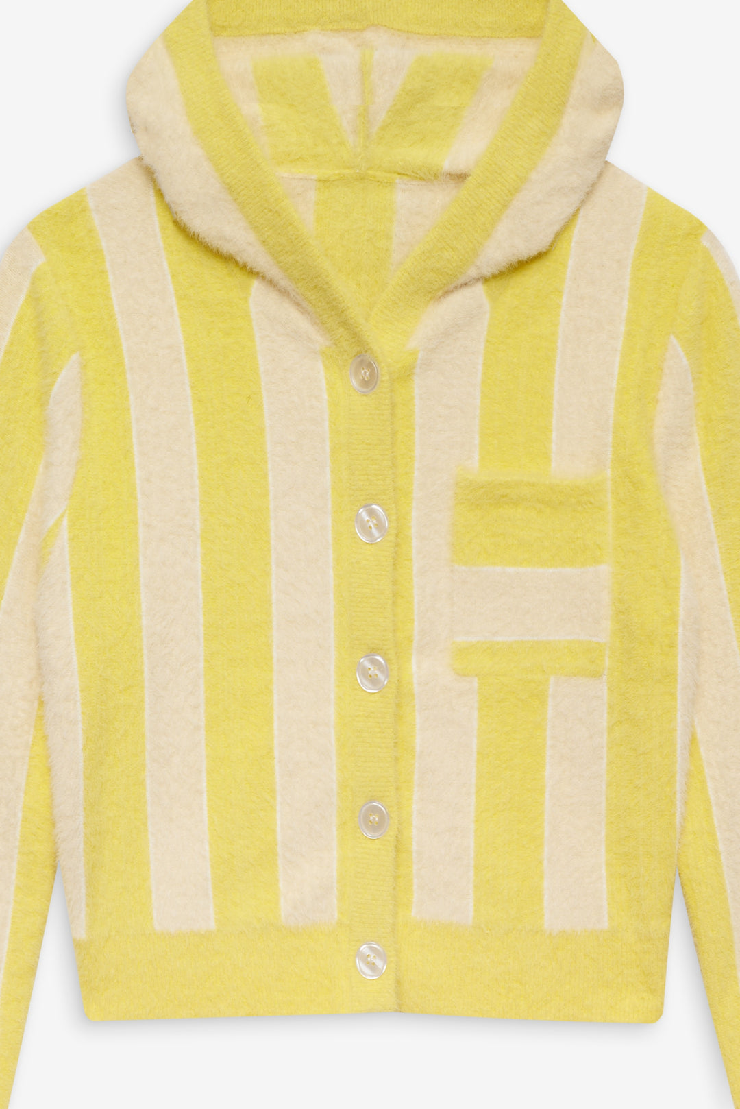 Sleepy Stripe Hoodie — Yellow - Image 5