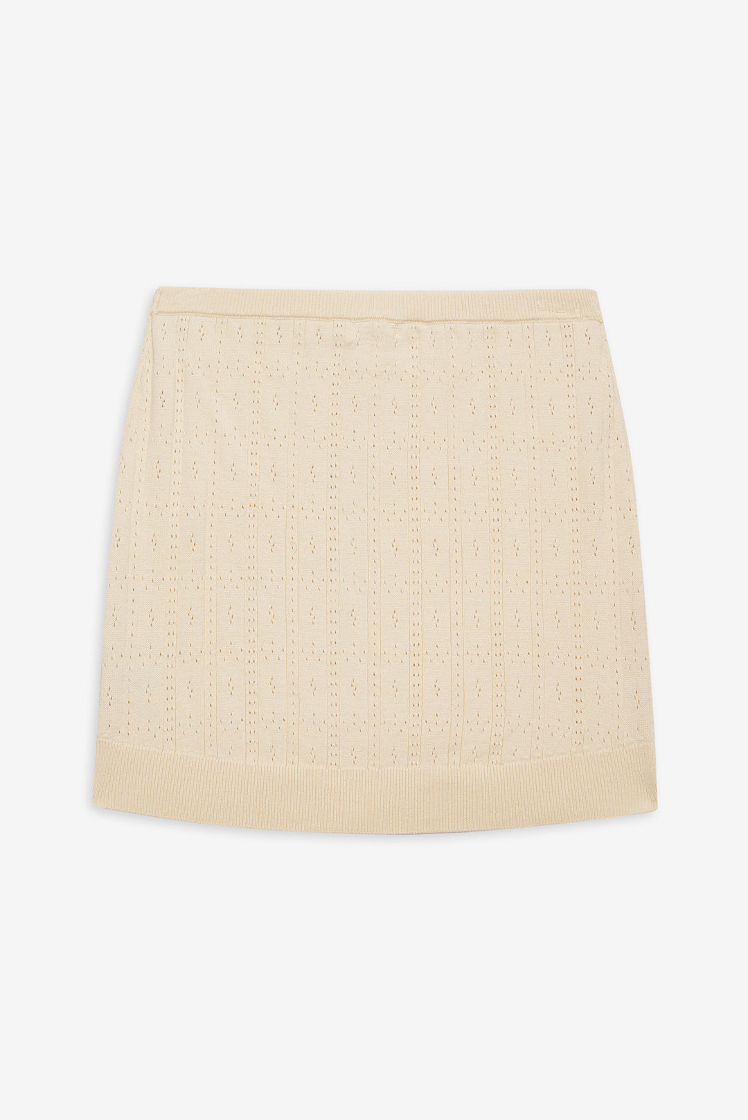 Daniela Knit Mini Skirt — Cream - Image 6