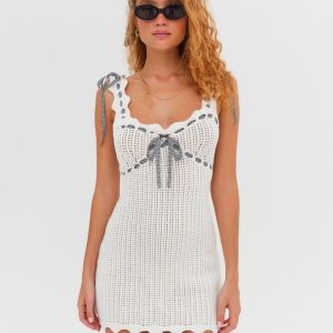 Becka Mini Dress — Cream