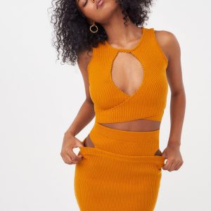 Maggie Mini Skirt — Orange