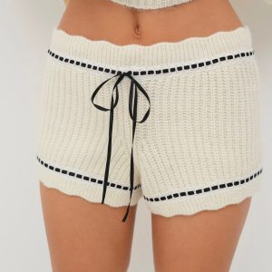 Jeannette Sleep Short — Cream