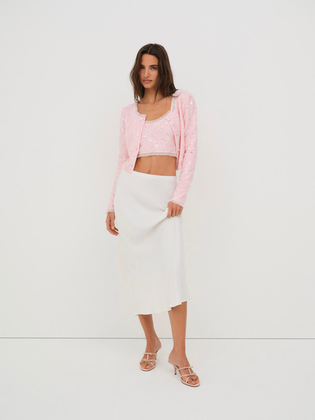 Isabeau Cardigan — Pink - Image 3