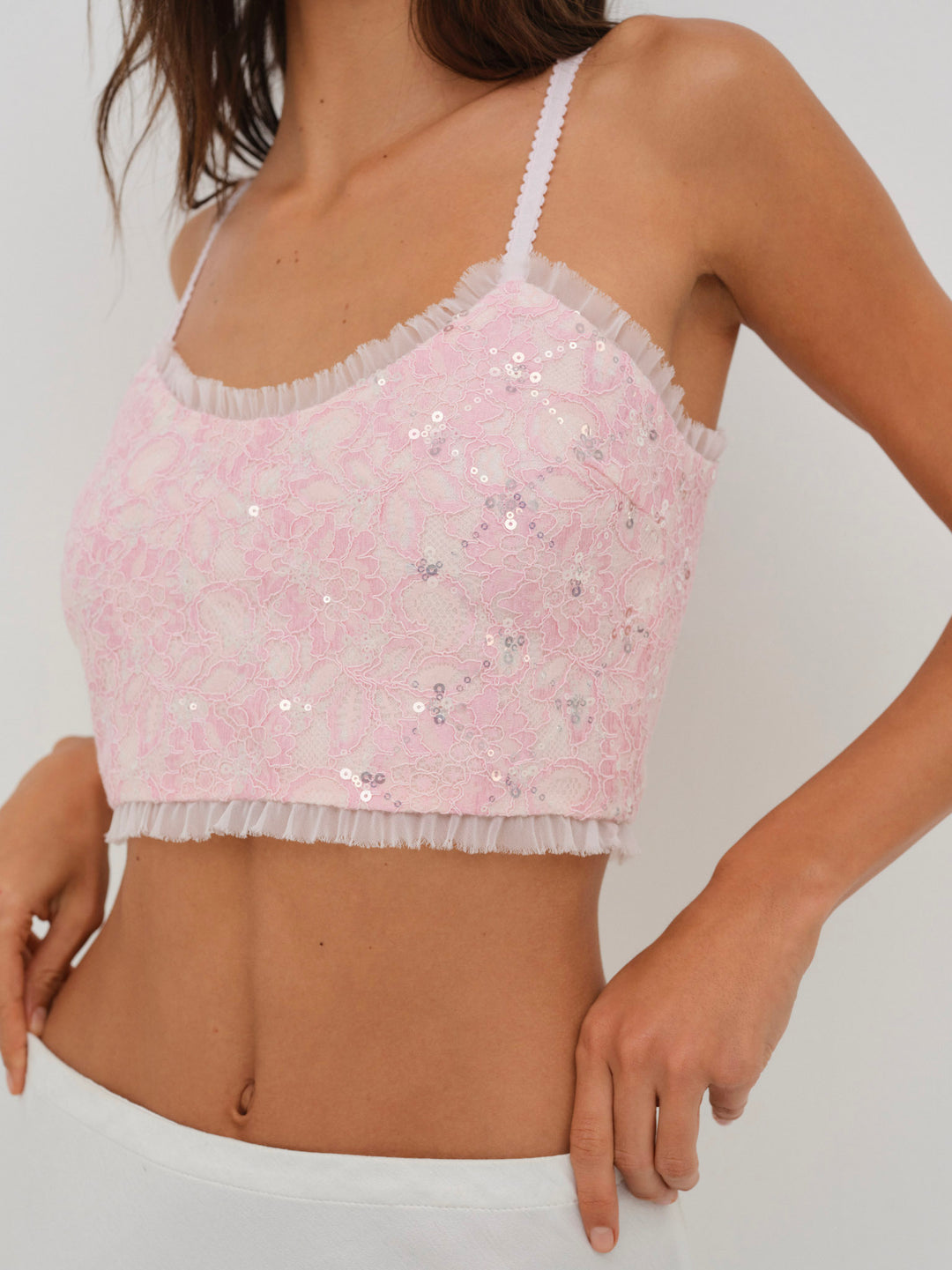 Isabeau Sleep Top — Pink - Image 2