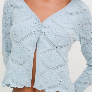 Coco Knit Cardigan — Baby Blue