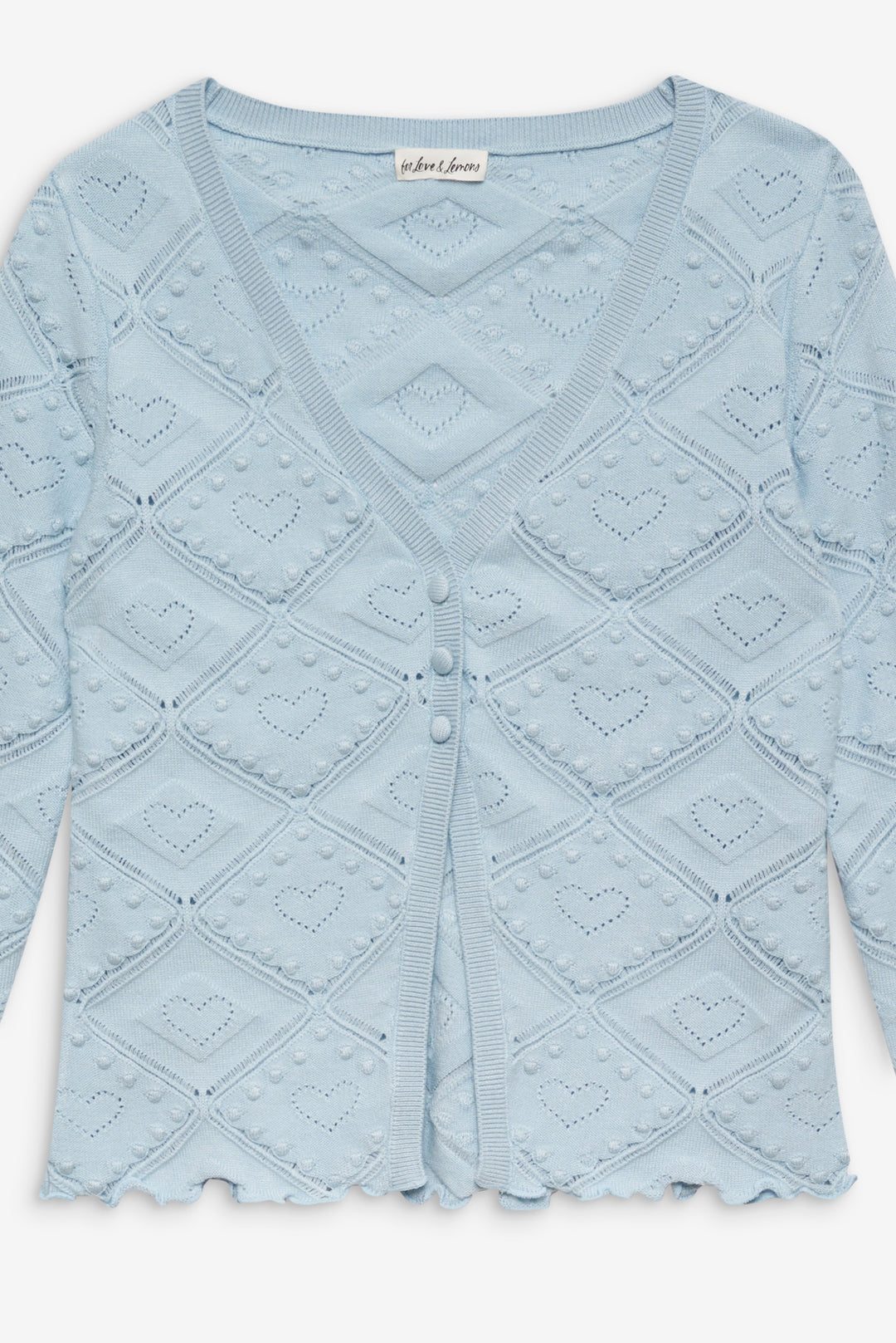 Coco Knit Cardigan — Baby Blue - Image 6