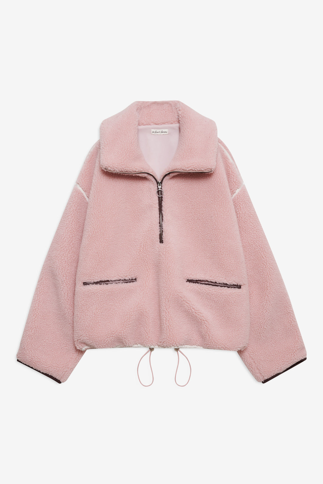 Melody Pullover Sherpa Jacket — Pink - Image 4