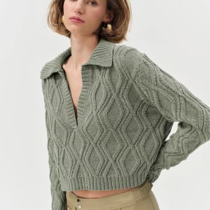 Madison Chenille Polo — Green