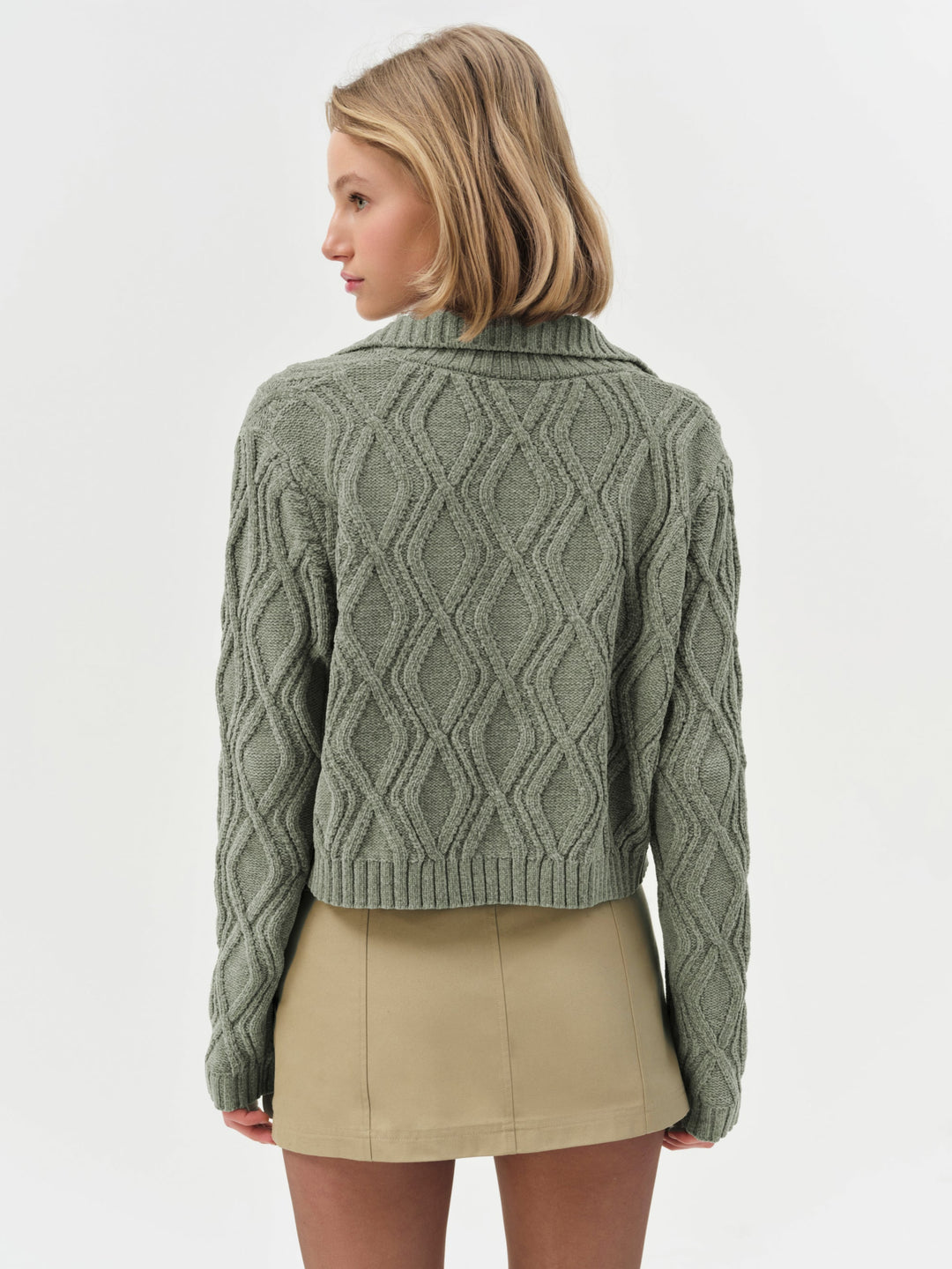 Madison Chenille Polo — Green - Image 2